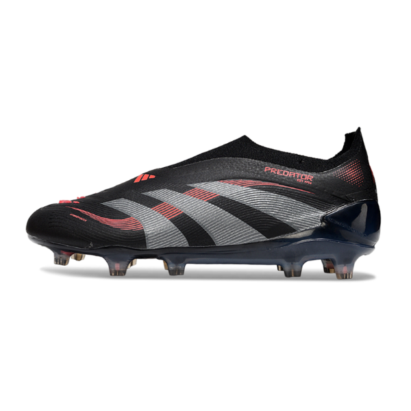 Adidas Predator 25 Elite Black and Red FG Firm Ground Football Boot