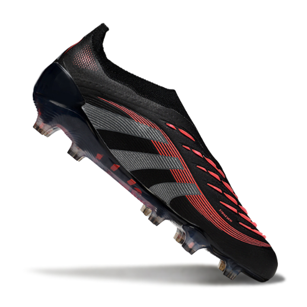 Adidas Predator 25 Elite Black and Red FG Firm Ground Football Boot