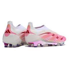 Adidas Predator 25 Laceless Elite White/Rosa Pack Firm Ground FG Football Boot
