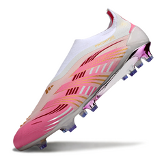Adidas Predator 25 Laceless Elite White/Rosa Pack Firm Ground FG Football Boot