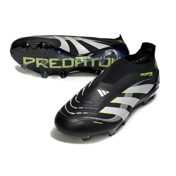 Adidas Predator 25 Laceless Elite Black Pack Firm Ground FG Football Boot