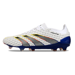 Adidas Predator 30 Elite White, Blue, and Orange Firm Ground FG Football Boot