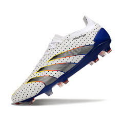 Adidas Predator 30 Elite White, Blue, and Orange Firm Ground FG Football Boot