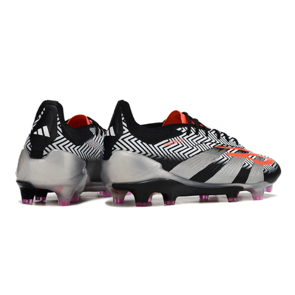Adidas Predator 30 Elite Black, Gray, and Red Firm Ground FG Football Boot