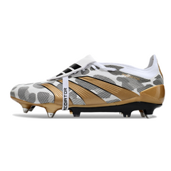 Adidas Predator 30 Tongue Elite Mixed Studs SG White, Gray and Golden Pack Football Boot