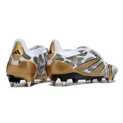 Adidas Predator 30 Tongue Elite Mixed Studs SG White, Gray and Golden Pack Football Boot