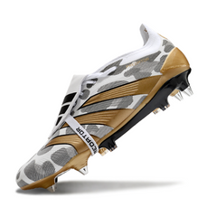 Adidas Predator 30 Tongue Elite Mixed Studs SG White, Gray and Golden Pack Football Boot