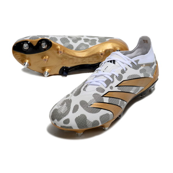 Adidas Predator 30 Elite Mixed Studs SG White, Gray and Yellow Football Boot