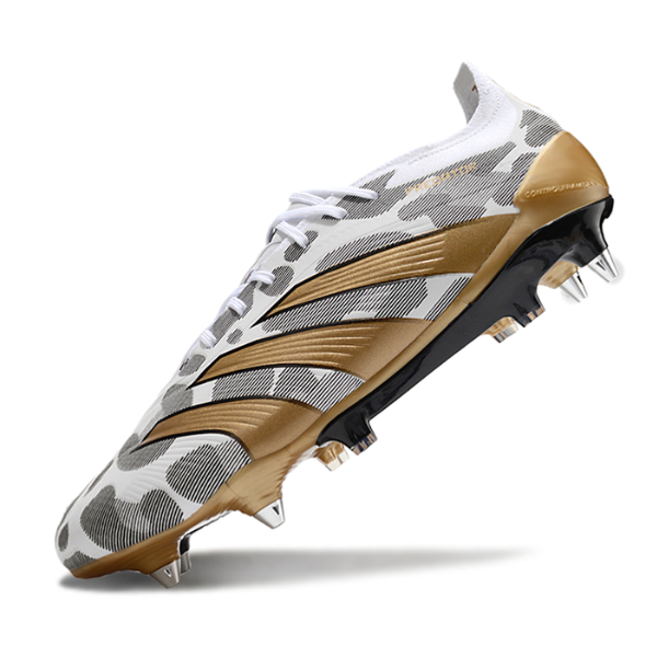 Adidas Predator 30 Elite Mixed Studs SG White, Gray and Yellow Football Boot