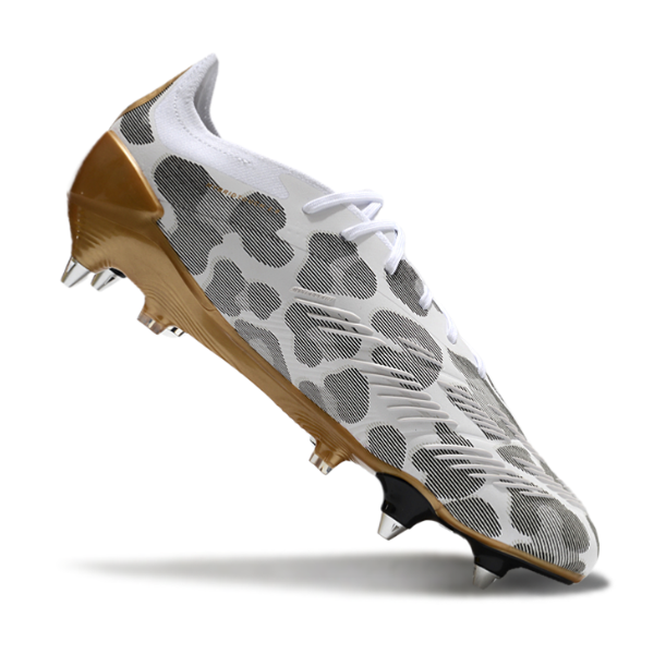 Adidas Predator 30 Elite Mixed Studs SG White, Gray and Yellow Football Boot