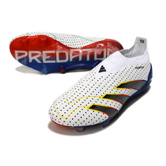 Adidas Predator 30 Elite White, Blue, and Orange Firm Ground FG Football Boot