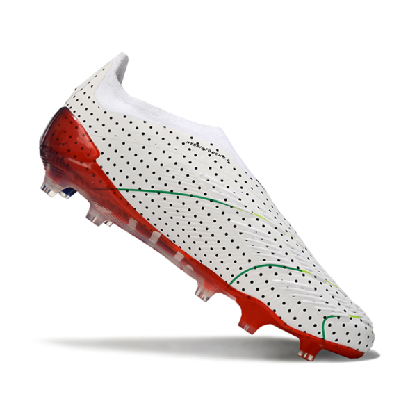 Adidas Predator 30 Elite White, Blue, and Orange Firm Ground FG Football Boot