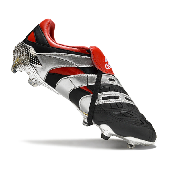 Adidas Predator Accelerator Elite Black and Red FG Football Boot