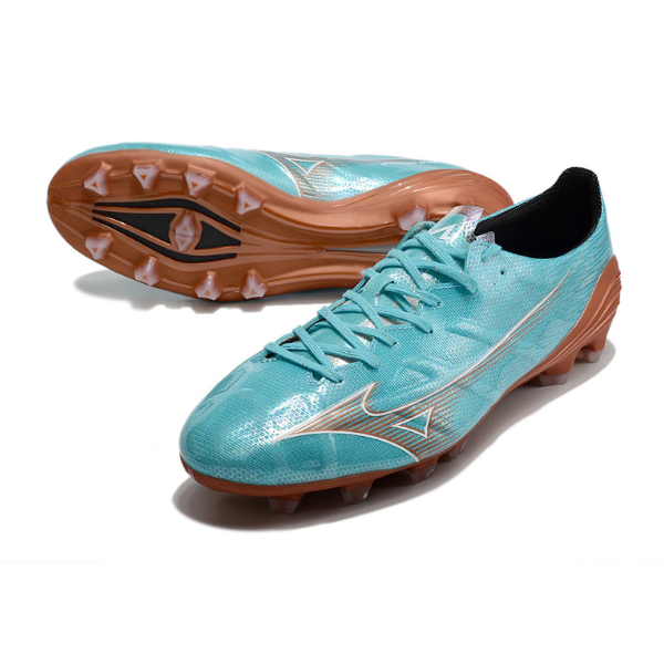 Chuteira Campo Mizuno Alpha FG Azul Claro - VENI Futebol