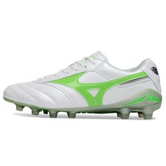 Mizuno Morelia Neo 2 Elite White and Green Firm Ground FG Football Boot