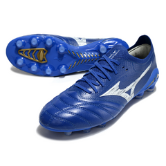 Mizuno Morelia Neo IV Elite Blue and White Firm Ground FG Football Boot