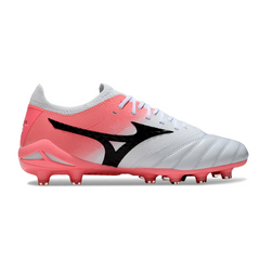 Mizuno Morelia Neo IV Elite White and Salmon Firm Ground FG Football Boot