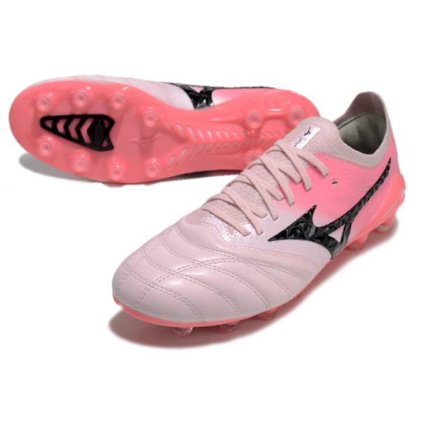 Mizuno Morelia Neo IV Elite Pink and White Firm Ground FG Football