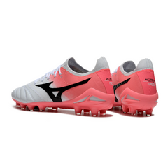 Mizuno Morelia Neo IV Elite White and Salmon Firm Ground FG Football Boot