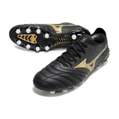 Mizuno Morelia Neo IV Elite Black and Gold FG Firm Ground Football Boot