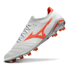 Mizuno Morelia Neo IV Pro White and Orange Firm Ground FG Football Boot