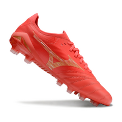 Mizuno Morelia Neo IV Elite Red and Yellow Firm Ground FG Football Boot