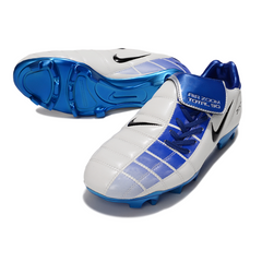 Nike Air Zoom Total 90 III White and Blue Firm Ground FG Football Boot