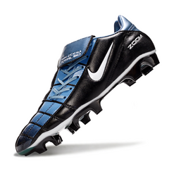 Nike Air Zoom Total 90 III Black and Blue Firm Ground FG Football Boot