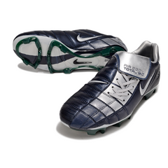 Nike Air Zoom Total 90 III Azul Marinho e Cinza Firm Ground FG Football Boot