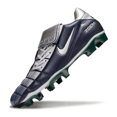 Nike Air Zoom Total 90 III Azul Marinho e Cinza Firm Ground FG Football Boot