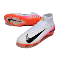 Nike Air Zoom Mercurial Superfly 10 Elite White and Red Firm Ground FG Football Boot