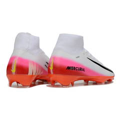 Nike Air Zoom Mercurial Superfly 10 Elite White and Red Firm Ground FG Football Boot