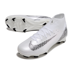 Nike Air Zoom Mercurial Superfly 10 Academy White and Black Firm Ground FG Football Boot