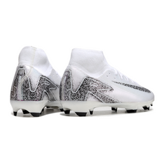 Nike Air Zoom Mercurial Superfly 10 Academy White and Black Firm Ground FG Football Boot