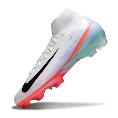 Nike Air Zoom Mercurial Superfly 10 Elite White, Pink, and Light Blue Pack Firm Ground FG Football Boot