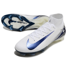 Nike Air Zoom Mercurial Superfly 10 Elite White and Blue Pack Firm Ground FG Football Boot