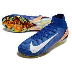 Nike Air Zoom Mercurial Superfly 10 Elite Blue, White and Orange FG Football Boot