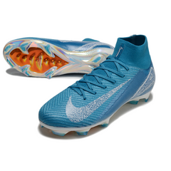 Nike Air Zoom Mercurial Superfly 10 Elite Blue and White Firm Ground FG Football Boot