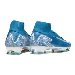 Nike Air Zoom Mercurial Superfly 10 Elite Blue and White Firm Ground FG Football Boot