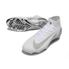 Nike Air Zoom Mercurial Superfly 10 Elite White and Silver Pack Firm Ground FG Football Boot