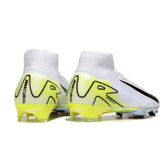 Nike Air Zoom Mercurial Superfly 10 Elite White and Light Green Pack Firm Ground FG Football Boot
