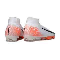 Nike Air Zoom Mercurial Superfly 10 Elite White and Orange Firm Ground FG Football Boot