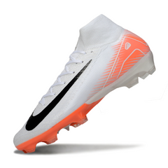 Nike Air Zoom Mercurial Superfly 10 Elite White and Orange Firm Ground FG Football Boot