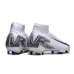 Nike Air Zoom Mercurial Superfly 10 Elite White and Black FG Firm Ground Football Boot