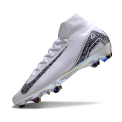 Nike Air Zoom Mercurial Superfly 10 Elite White and Black FG Firm Ground Football Boot