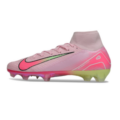Nike Air Zoom Mercurial Superfly 10 Elite Pink and Light Green Pack Firm Ground FG Football Boot