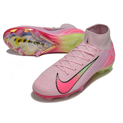 Nike Air Zoom Mercurial Superfly 10 Elite Pink and Light Green Pack Firm Ground FG Football Boot