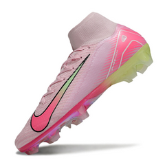 Nike Air Zoom Mercurial Superfly 10 Elite Pink and Light Green Pack Firm Ground FG Football Boot