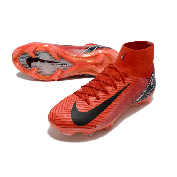 Nike Air Zoom Mercurial Superfly 10 Elite Red and Black Firm Nike Air Zoom Mercurial Superfly 10 Elite Red and Black Firm