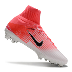 Nike Mercurial Superfly 5 Elite White and Pink Firm Ground FG Football Boot